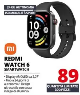 Comet REDMI WATCH 6 SMARTWATCH offerta