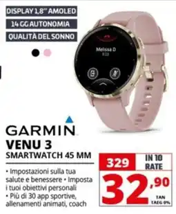 Comet GARMIN VENU 3 SMARTWATCH 45 MM offerta
