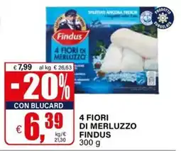 Il Gigante 4 FIORI DI MERLUZZO FINDUS offerta
