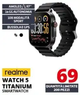 Comet realme WATCH 5 TITANIUM SMARTWATCH offerta