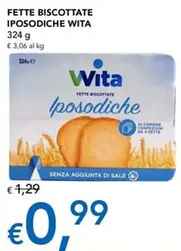 Migross Superstore Fette biscottate iposodiche Vita offerta