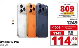 Comet iPhone 17 Pro 256GB offerta