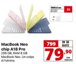 Comet MacBook Neo chip A18 Pro offerta