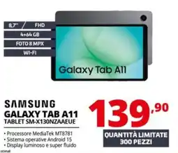 Comet SAMSUNG GALAXY TAB A11 offerta
