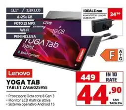 Comet Lenovo YOGA TAB TABLET ZAG60259SE offerta