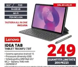 Comet Lenovo IDEA TAB TABLET TB336FU 73IT offerta