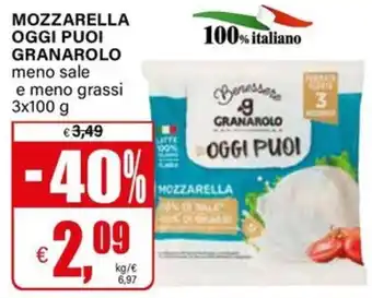 Il Gigante Mozzarella oggi puoi Granarolo offerta