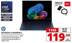 Comet hp NOTEBOOK 14-KA0000NLX offerta