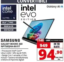 Comet SAMSUNG GALAXY BOOK5 360 offerta