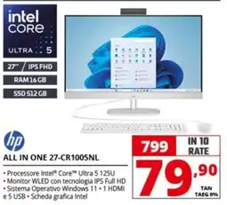 Comet hp ALL IN ONE 27-CR1005NL offerta