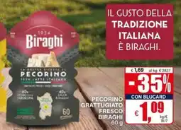 Il Gigante Pecorino Grattugiato Fresco Biraghi offerta