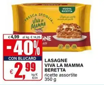 Il Gigante LASAGNE VIVA LA MAMMA BERETTA offerta