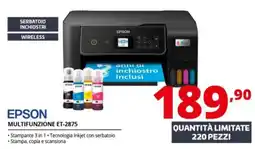 Comet EPSON MULTIFUNZIONE ET-2875 offerta