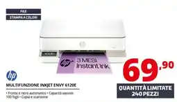 Comet hp MULTIFUNZIONE INKJET ENVY 6120E offerta