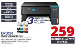 Comet EPSON MULTIFUNZIONE ET-2951 offerta