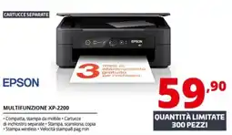 Comet EPSON MULTIFUNZIONE XP-2200 offerta