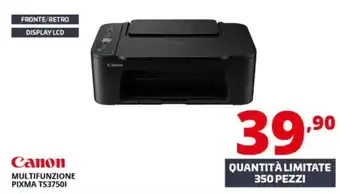 Comet Canon MULTIFUNZIONE PIXMA TS3750I offerta