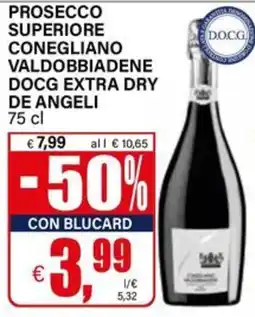 Il Gigante Prosecco Superiore Conegliano Valdobbiadene DOCG Extra Dry De Angelì offerta