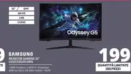 Comet Samsung monitor gaming 32" LS32CG552EUXEN offerta