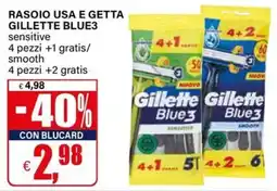 Il Gigante Rasoio usa e getta Gillette Blue3 offerta