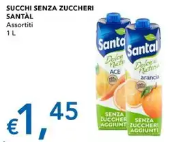 Migross Superstore SUCCHI SENZA ZUCCHERI SANTÀL offerta