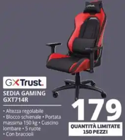 Comet GXTrust. SEDIA GAMING GXT714R offerta