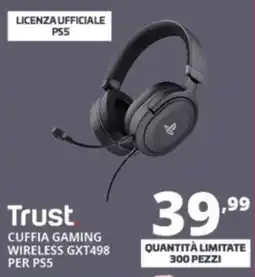 Comet Trust. CUFFIA GAMING WIRELESS GXT498 PER PS5 offerta