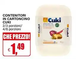 Il Gigante CONTENITORI IN CARTONCINO CUKI offerta