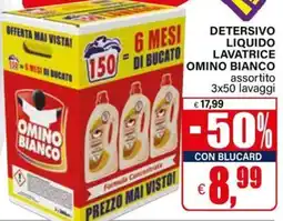 Il Gigante Detersivo liquido lavatrice Omino Bianco offerta