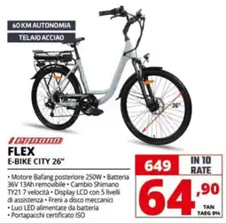 Comet Legnano FLEX E-BIKE CITY 26" offerta