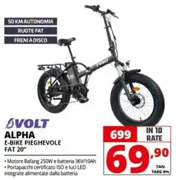 Comet VOLT ALPHA E-BIKE PIEGHEVOLE FAT 20" offerta