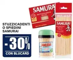 Il Gigante Stuzzicadenti o spiedini Samurai offerta
