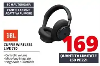 Comet JBL CUFFIE WIRELESS LIVE 780 offerta