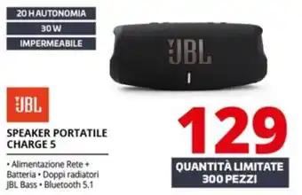 Comet JBL SPEAKER PORTATILE CHARGE 5 offerta
