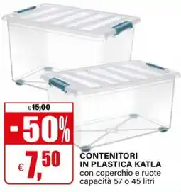 Il Gigante CONTENITORI IN PLASTICA KATLA offerta
