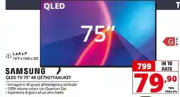Comet SAMSUNG QLED TV 75" 4K QE75Q7FAAUXZT offerta