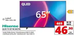 Comet Hisense QLED TV 65"4K 65E79S offerta