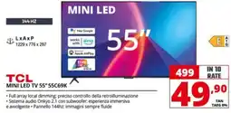 Comet TCL MINI LED TV 55" 55C69K offerta