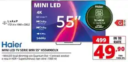 Comet Haier MINI LED TV SERIE M90 55" H55M90EUX offerta