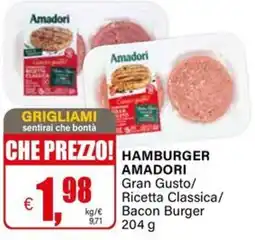Il Gigante Hamburger Amadori offerta