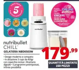 Comet nutribullet CHILL GELATIERA NBD0503W offerta