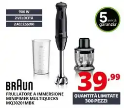 Comet BRAUN FRULLATORE A IMMERSIONE MINIPIMER MULTIQUICK5 offerta