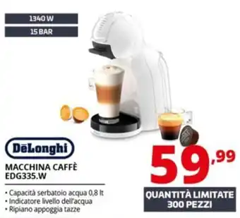 Comet DeLonghi MACCHINA CAFFÈ EDG335.W offerta
