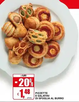Il Gigante PIZZETTE E SALATINI DI SFOGLIA AL BURRO offerta
