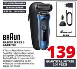Comet BRAUN RASOIO SERIES 6 61-B1200S offerta