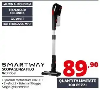 Comet SMARTWAY SCOPA SENZA FILO WEC663 offerta