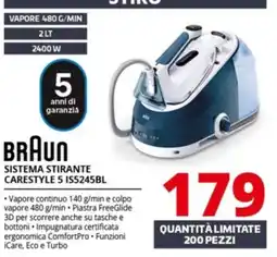 Comet BRAUN SISTEMA STIRANTE CARESTYLE 5 IS5245BL offerta