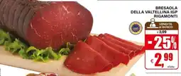 Il Gigante Bresaola della Valtellina IGP Rigamonti offerta