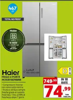 Comet Haier FRIGO 4 PORTE offerta