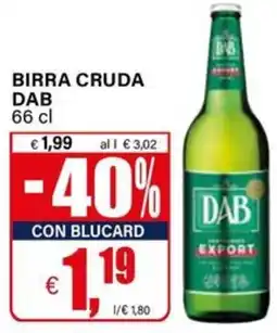 Il Gigante BIRRA CRUDA DAB offerta